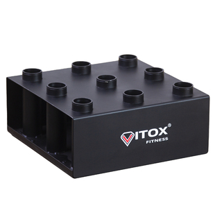 杠铃杆架奥杆储存器杠铃片举重大孔杆插盘私教力量区存放健身器材