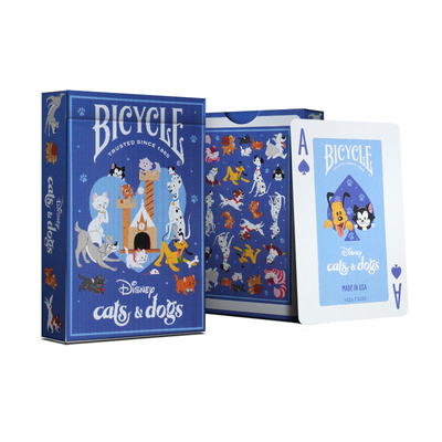 Bicycle迪士尼扑克牌正版联名可爱周边收藏卡牌摆件礼物猫狗大战