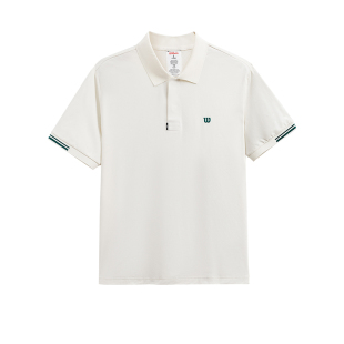 Wilson威尔胜官方夏季男士TIMELESS运动网球防晒短袖吸湿速干POLO