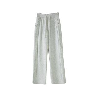 高中初中女生春秋休闲裤子加长版高个子大童秋冬加绒阔腿运动卫裤