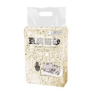 豆腐猫砂24L结团活性炭4味去臭无尘豆腐砂渣不粘底可冲厕所猫砂6L