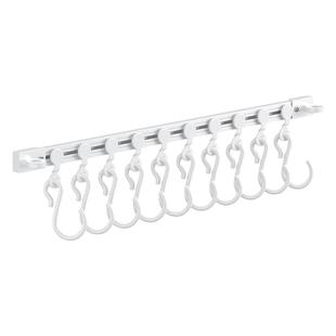 厨房收纳滑动轨道柜门挂钩免打孔收纳挂钩神器橱柜门后收纳置物架