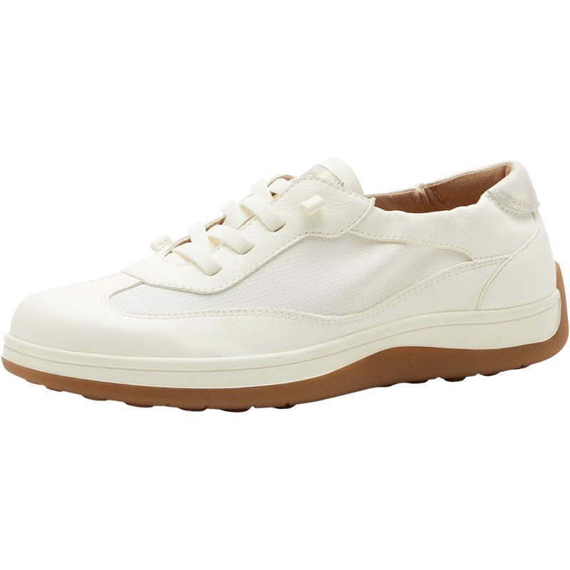 Bata小白鞋女2026夏季商场新款时尚简约日常通勤厚底单鞋ATK56BM6