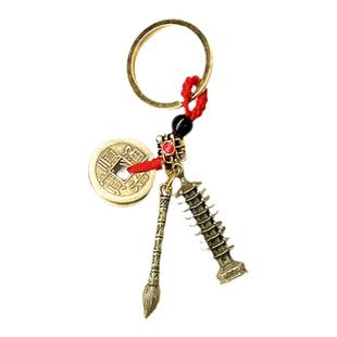 普陀山九层文昌塔状元笔背包挂件金榜题名成功上岸幸运钥匙扣礼物