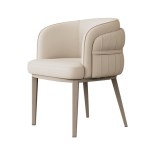 意式轻奢餐桌椅子设计师家用高级感酒店靠背座椅茶台椅子化妆椅