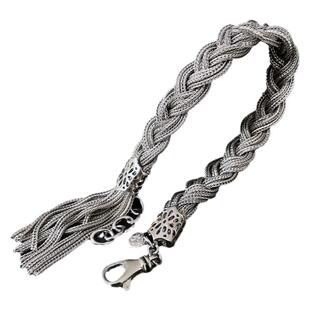 S925纯银编织麻花千丝万缕脏辫手链百搭新中式国风小众新款气质