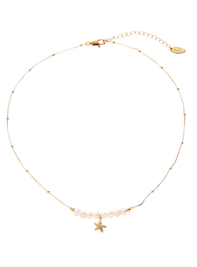 LAVLA法式复古淡水珍珠海星项链