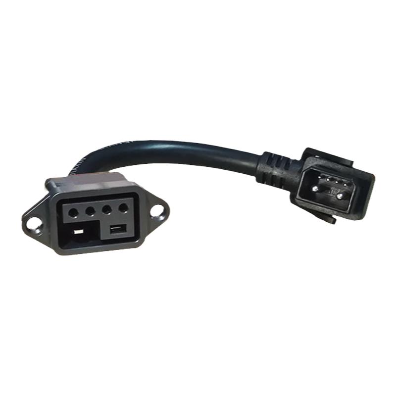 爱玛电动车2+4新国标锂电池转换头凌锋L101充电器转接线纯铜配件