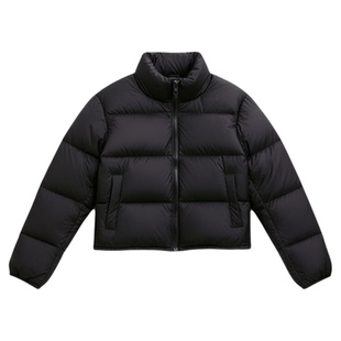 马克华菲立领短款羽绒服女小个子2025新款显高显瘦冬季保暖面包服