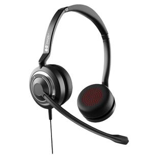 白恩新款DH129D双耳呼叫中心电话耳机耳麦头戴式电销客服客服中心