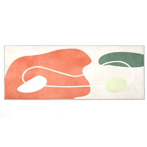 ARTRUG原创 卧室床边地毯北欧ins风地垫长条少女房间床前毛绒坐垫