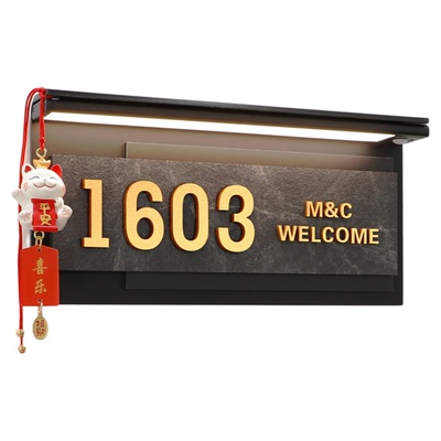 2025新款门牌号高级感轻奢创意