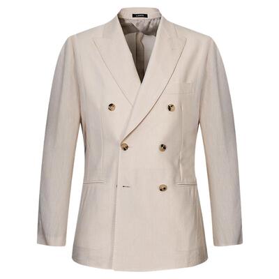 【26春夏臻选】LAMPO/蓝豹男士休闲西服进口毛麻商务百搭西装外套