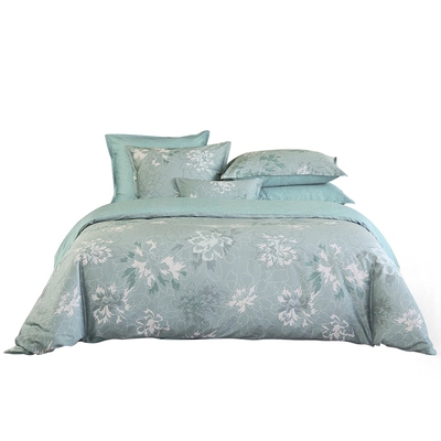 BOSS春夏新品全棉贡缎花卉光影轻奢床上四件套GARDEN REFLECT花屿