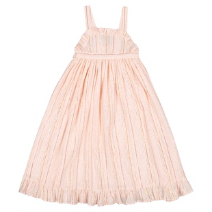 3件5折 法国Louis louise SS25春夏儿童女宝印花连衣裙吊带裙