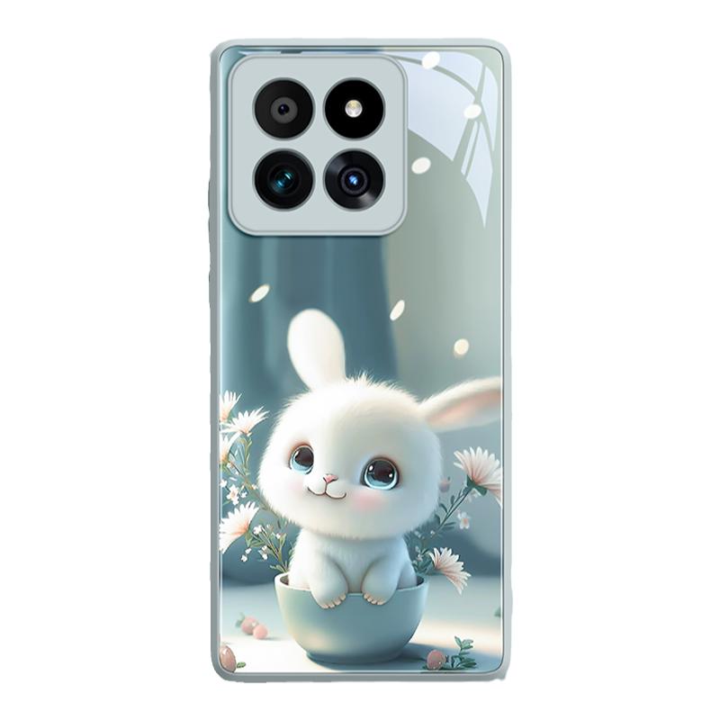 适用小米14手机壳14pro新款13防摔XM外壳xiaomi镜头15全包薄玻璃MI套spro的壳软por保护MIUI小女