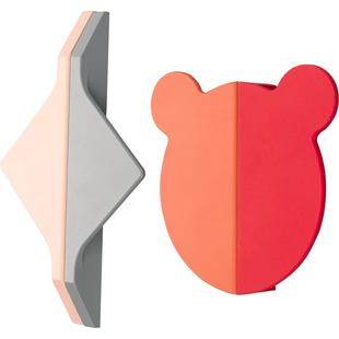 儿童房衣柜拉手把手可爱米奇拉手男/女孩房抽屉柜门卡通拉手粉/绿