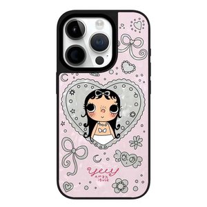 新款Yuy小玉女孩贝母适用于苹果17 16Pro Max手机壳iPhone17Pro Max磁吸12 13 14 15Pro防摔Air卡通保护壳套