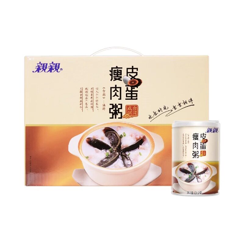 亲亲皮蛋瘦肉粥香菇鸡肉咸味粥