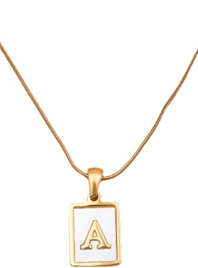 字母项链Innosense贝壳女