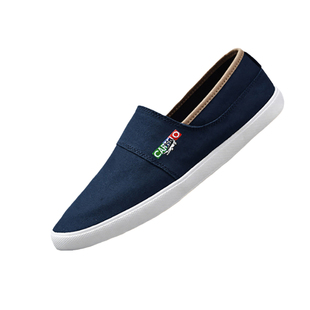 卡帝乐鳄鱼布鞋男款新款秋季透气轻便休闲鞋一脚蹬老北京帆布男鞋