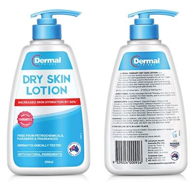 DermalTherapy乐慕康无香沐浴露敏感肌专用孕妇滋润保湿沐浴乳