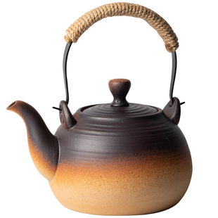 围炉煮茶壶陶瓷烧水壶电陶炉家用养生壶明火碳炉户外阳台复古粗陶