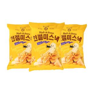 【进口】NoBrand诺倍得豆乳味年糕脆66g*3包装韩国网红零食脆年糕