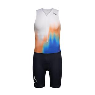 2XU Core系列男士骑行连体服户外比赛服铁三服透气无袖骑行服