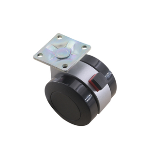 世嘉智尼LAMP蓝普柜体用万向轮载板式脚轮承重大轮万向轮带刹车FA