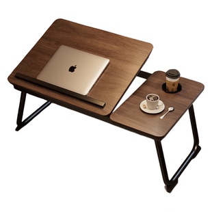 可升降床上小桌子卧室飘窗桌家用懒人学习桌床上桌折叠桌学生宿舍寝室笔记本电脑桌可折叠儿童学习写字桌书桌