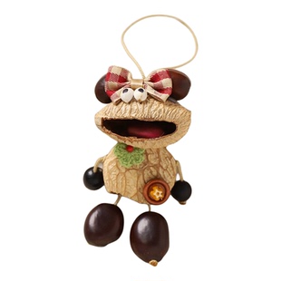 果壳娃娃摇铃挂饰品手工创意小众可爱包包挂件钥匙扣风铃车挂礼物