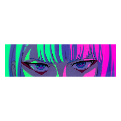 赛博朋克露西Lucy眼神反光贴纸
