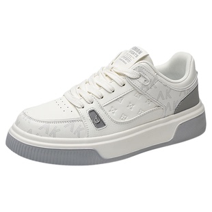 冬季特大码男鞋46加宽加肥板鞋47宽楦休闲小白鞋48加绒保暖棉鞋子