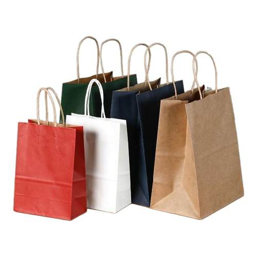 牛皮纸袋手提袋定制外卖打包袋礼物礼品袋加厚奶茶打包袋印logo