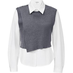 Vero Moda奥莱衬衫女2026早春新款套装不规则针织背心衬衫上衣