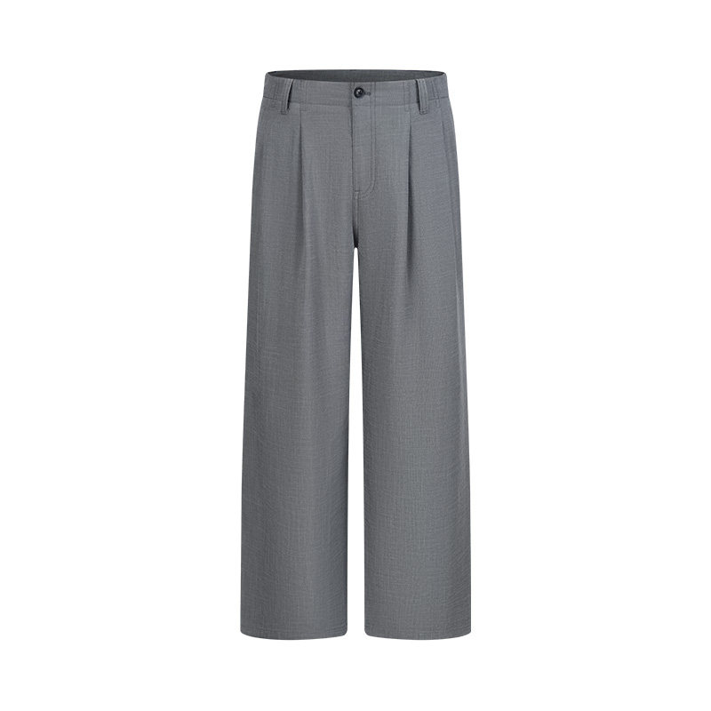 navigare意大利小帆船春季新款时尚休闲亚麻裤男透气宽松直筒裤