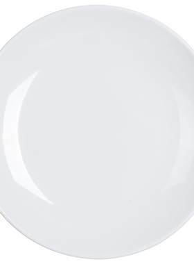 商用饭盘仿瓷圆盘塑料盘子骨碟盘酒店自助餐酒席盘快餐碟密胺盘子