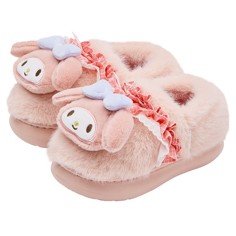 泰兰尼斯童鞋冬季新款棉鞋防滑女童拖鞋室内鞋棉拖加绒保暖居家鞋