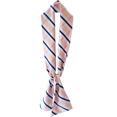 年会活动春秋t恤细窄长条小丝巾