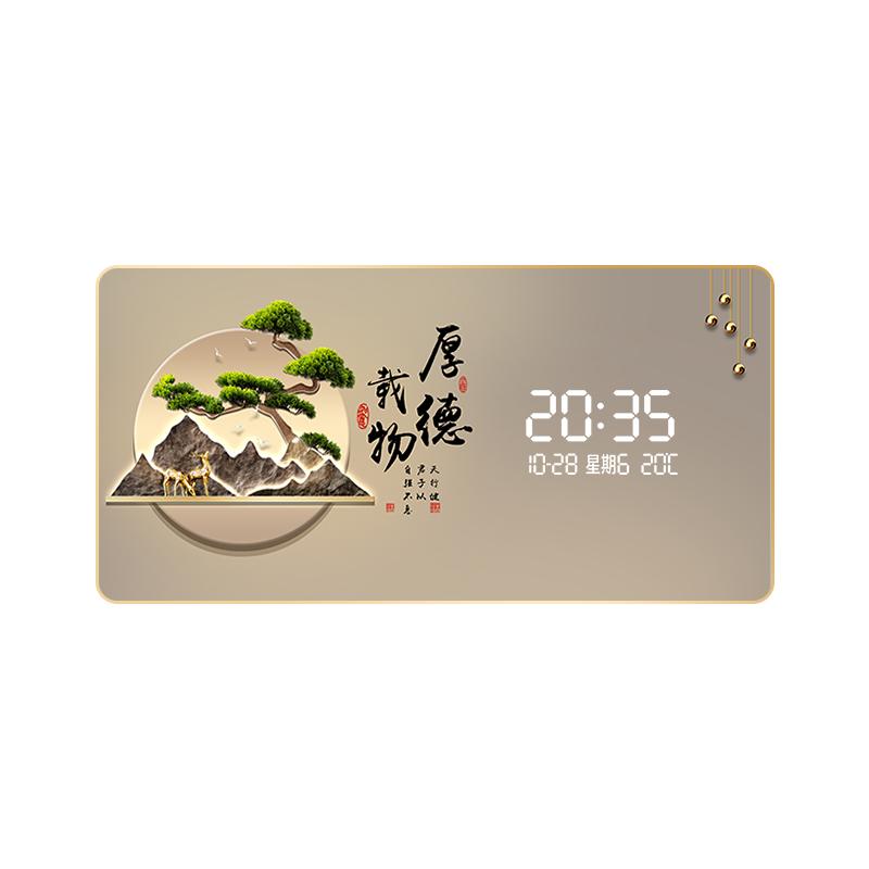 雷达感应LED装饰画万年历电子钟