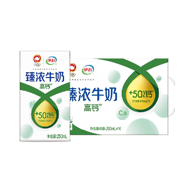 伊利臻浓高钙牛奶250ml*16盒