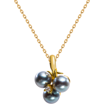 南珠宫925银海水珍珠吊坠项链简约百搭生日礼物送女友C-CYD092SN