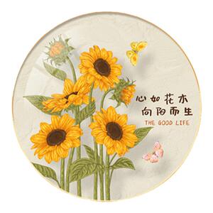向日葵装饰画入户正对门玄关挂画