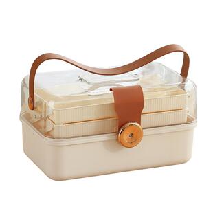 医药箱家庭装高颜值手提医疗急救药盒子大容量药品收纳盒带分格