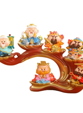 六方守护圣君摆件玄关电视柜装饰