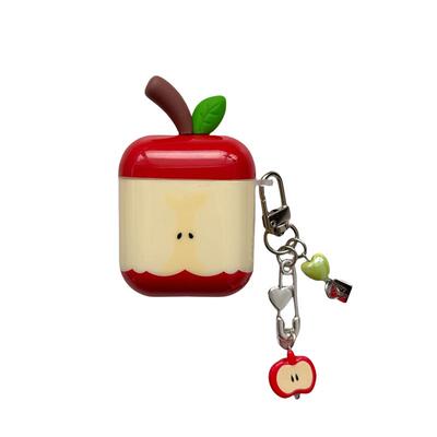 小众可爱立体苹果适用苹果耳机保护套airpods4无线蓝牙耳机壳三四代airpodpro2二代ipod耳机盒airpods3保护壳