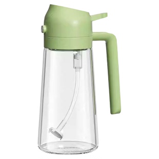 日本油壶喷倒两用厨房不挂油不滴漏喷油瓶食品级家用玻璃喷雾油壶