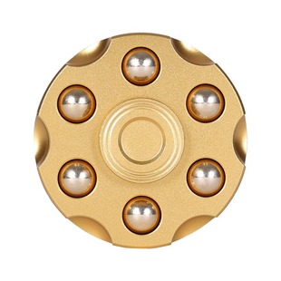 指尖陀螺左轮子弹EDC精密机械玩具黄铜指尖陀螺指间减压神器玩具