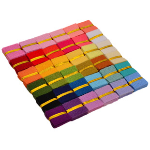 美作手工diy手工细工花簪面料日式和风绉布面料 2.5*2.5CM 10片